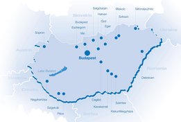 Карта диализных центров NephroCare в Венгрии