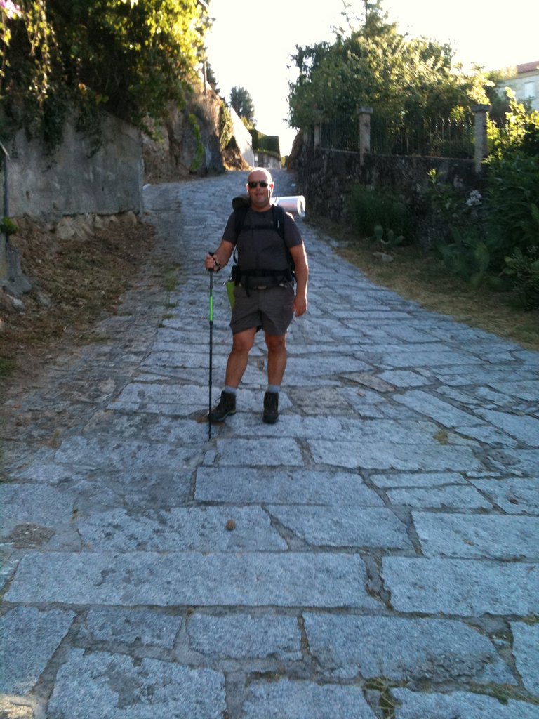[Translate to Russia - Russian:] Patient on his way to the Camino de Santiago route